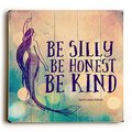 One Bella Casa One Bella Casa 0004-9095-21 18 x 18 in. Mermaid be Silly Planked Wood Wall Decor by Mainline Art Design 0004-9095-21